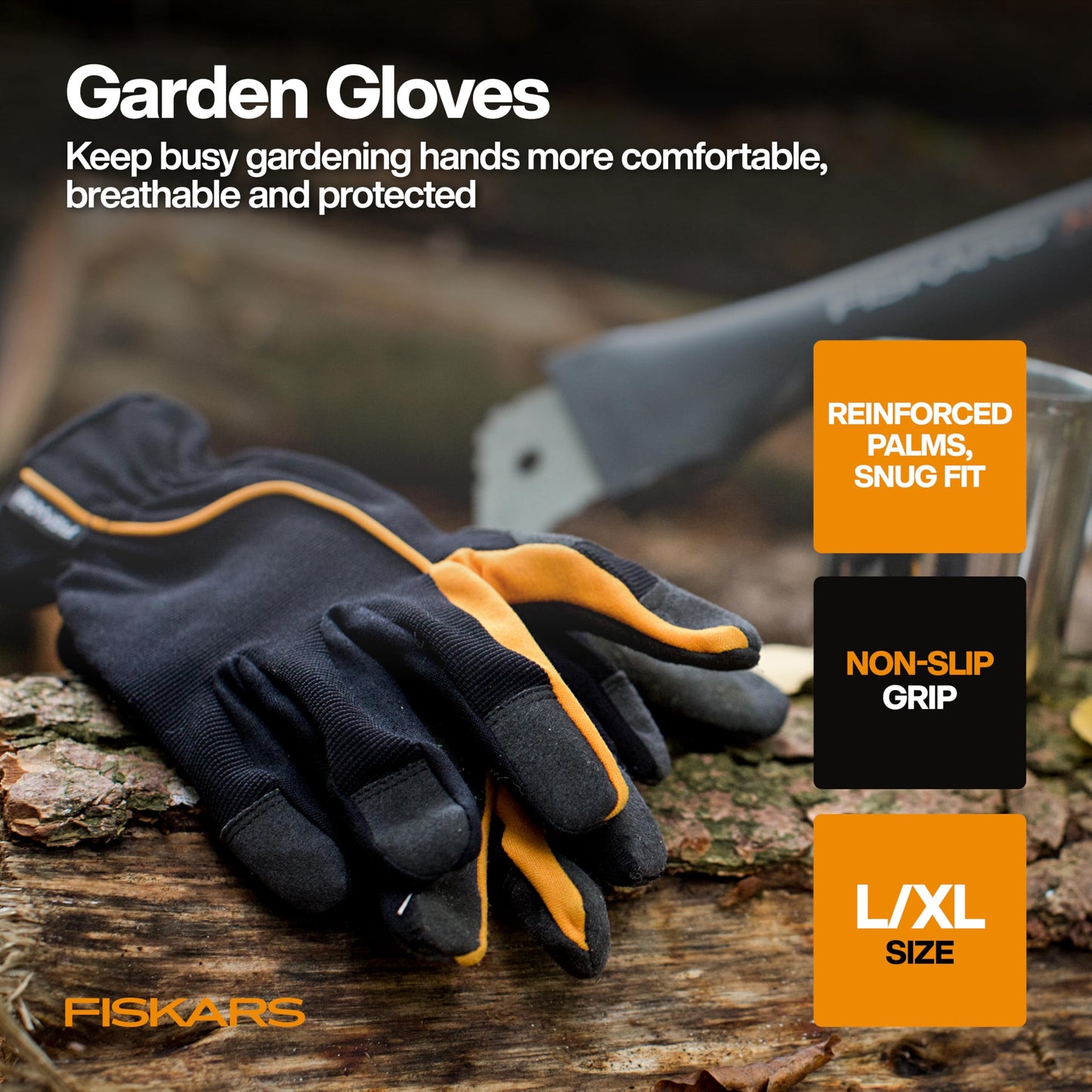 Fiskars 6" Pruning Scissors (2-Pack) for Flowers, Buds, Weeds and Small Plants, Garden Snips with Resin Resistant Nonstick Stainless Steel Blades, Gardening Trimmers with Comfortable Handle