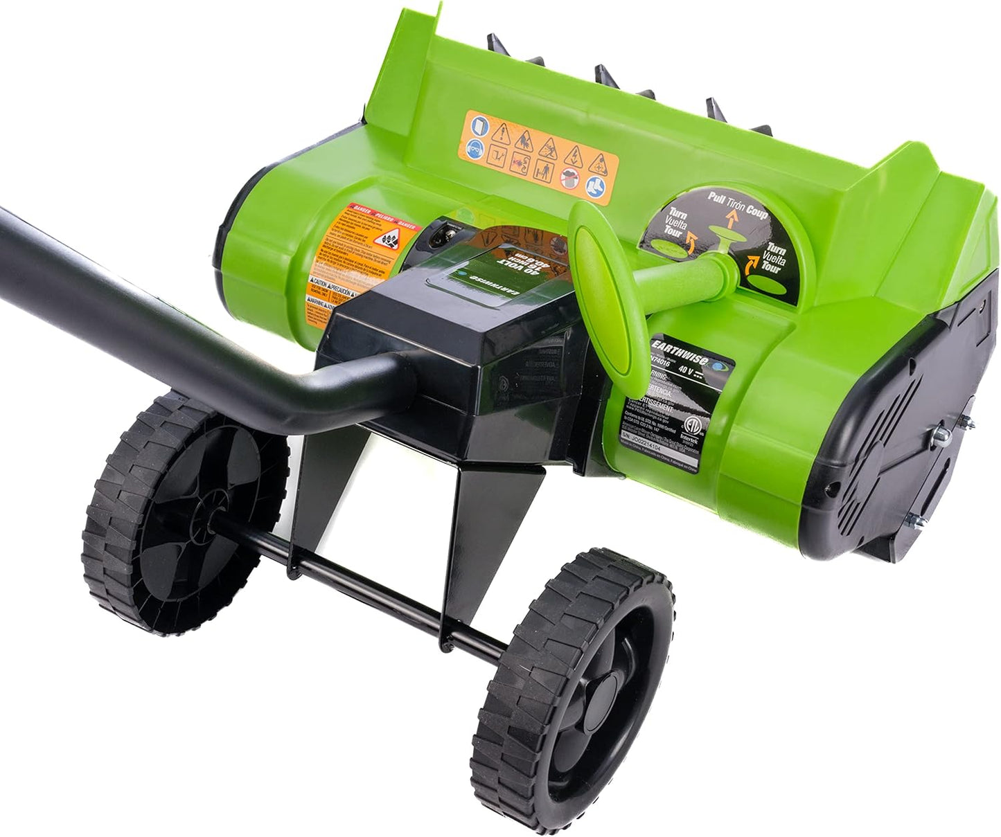 Earthwise SN74016 40-Volt Cordless Electric Snow Shovel, Brushless Motor, 16-Inch width, 300lbs/Minute (Battery and Charger Included)