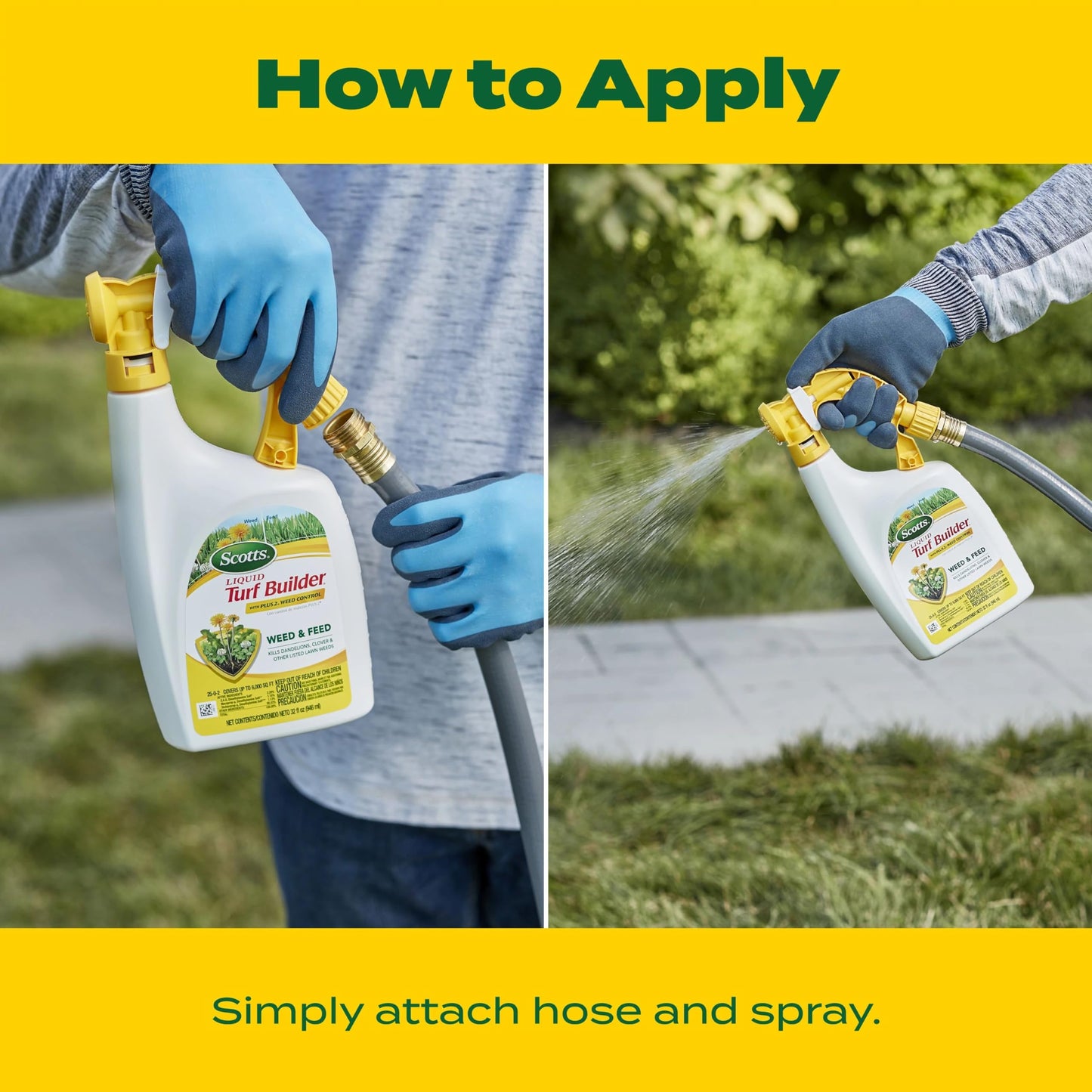Scotts Turf Builder Weed & Feed3, Weed Killer Plus Lawn Fertilizer, Controls Dandelion and Clover, 5,000 sq. ft., 14.29 lbs.