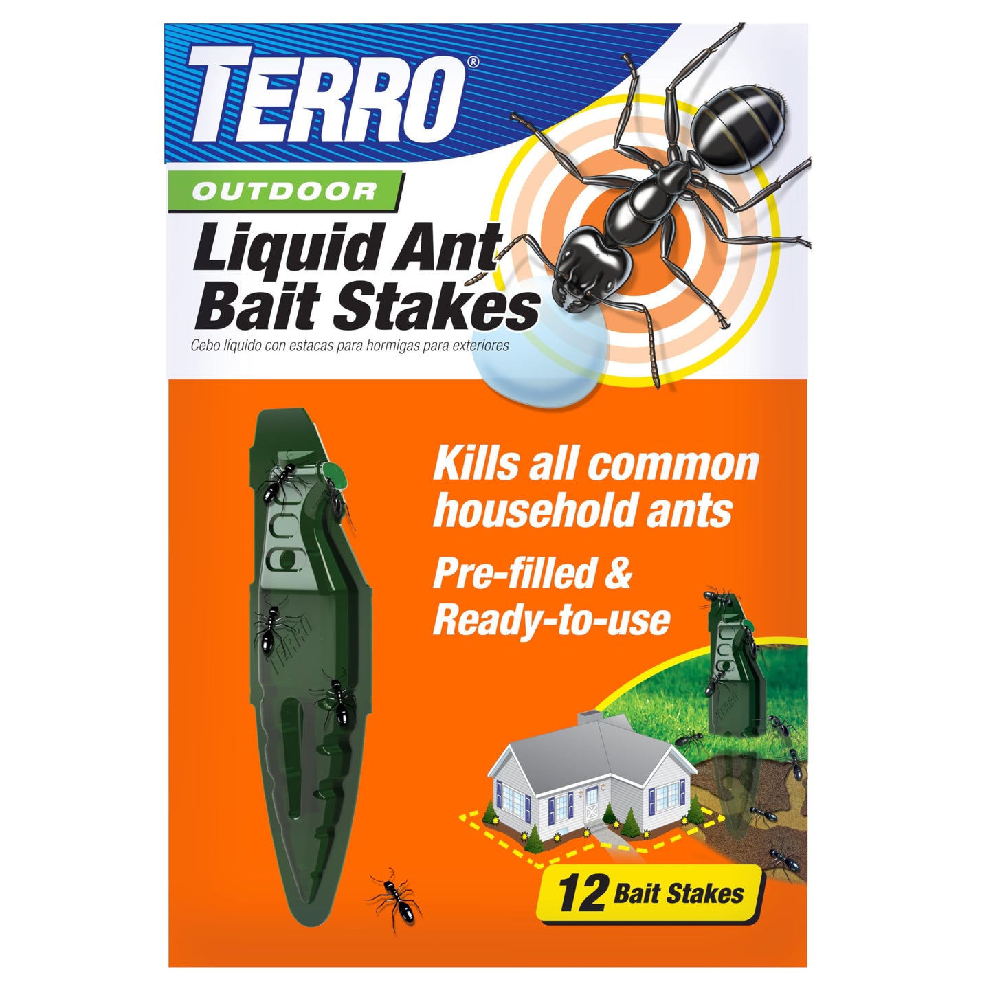 TERRO Liquid Ant Baits - T1813 - Outdoor Ready-to-Use Terro Ant Traps - Pack of 12 Liquid Traps