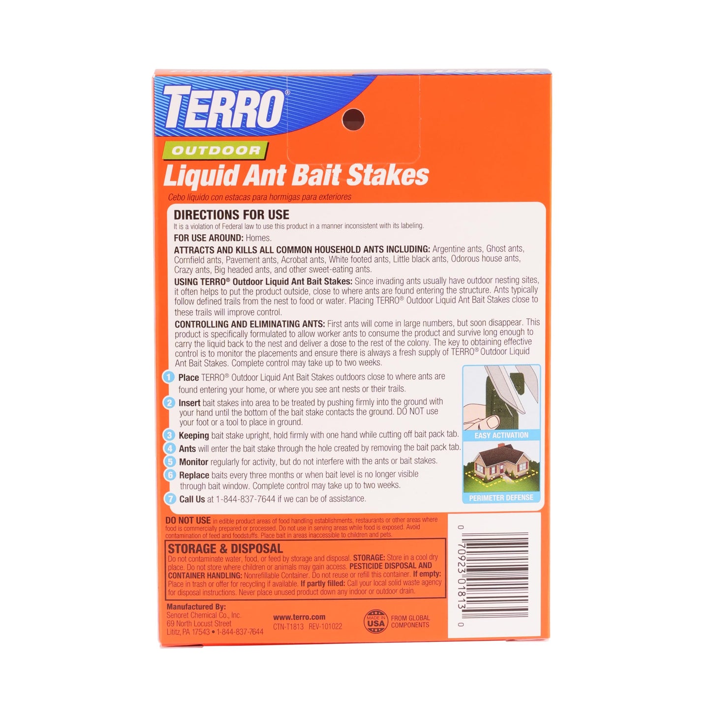 TERRO Liquid Ant Baits - T1813 - Outdoor Ready-to-Use Terro Ant Traps - Pack of 12 Liquid Traps