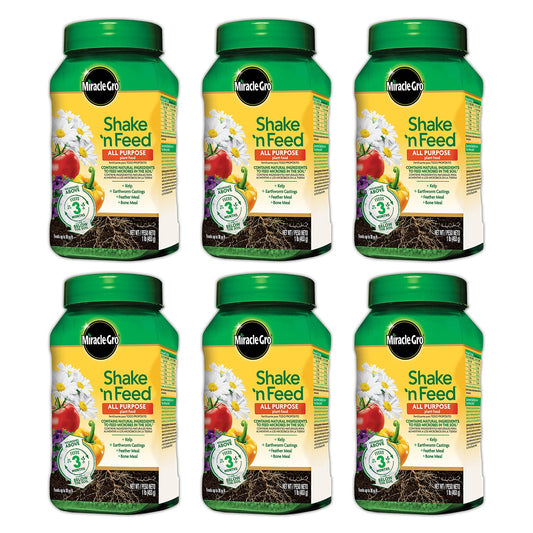 Miracle-Gro Shake 'N Feed All Purpose Plant Food, For In-Ground and Container Plants, Feeds for up to 3 Months, 4.5 lbs.