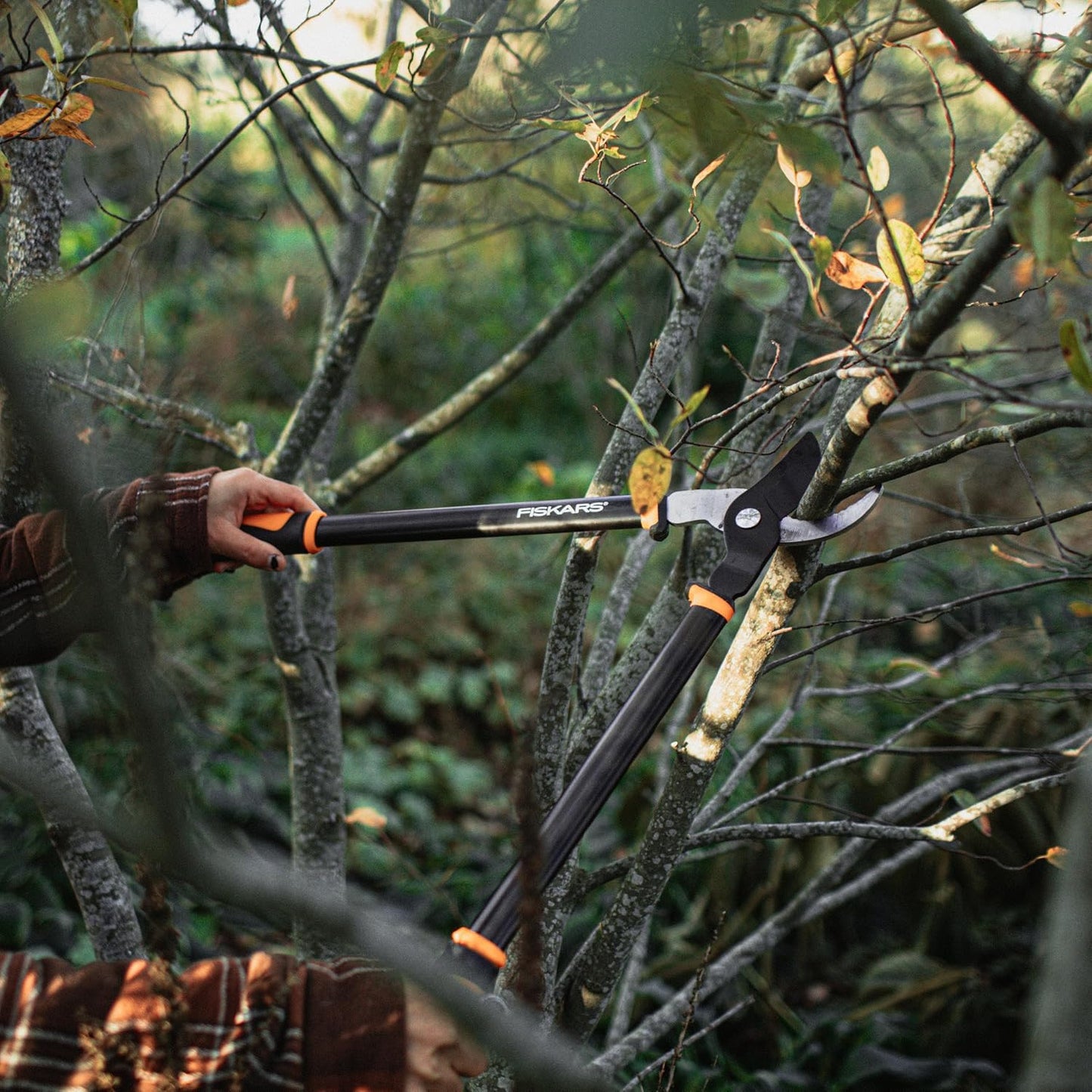 Fiskars 15-Inch PowerGear Loppers, Sharp Steel Blade Bush and Tree Trimmer, Cuts up to 1.25-Inch Diameter Branches, Rust Resistant and Lightweight Pruner, Yard Tools for Gardening